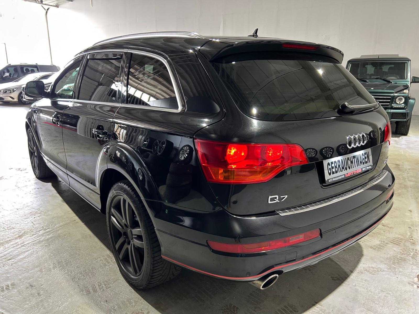 Audi Q7 4.2 TDI V8 quattro S line | 326 ch | BVA | 4 places individuelles | Cuir beige | Suspension pneumatique | GPS | Accès sans clé