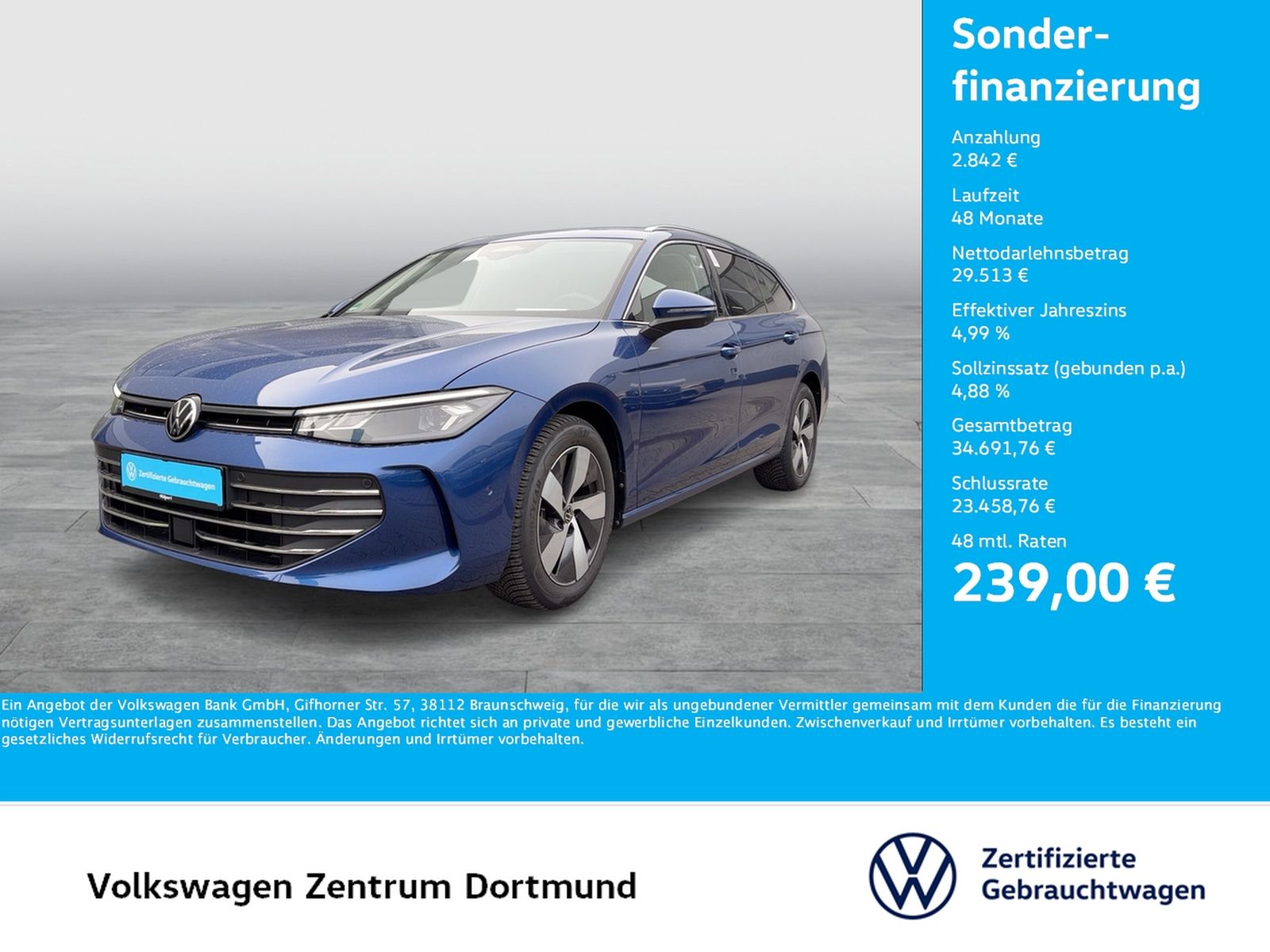 Volkswagen Passat Variant 2.0 BUSINESS LEDER 360°CAM ACC foto 1