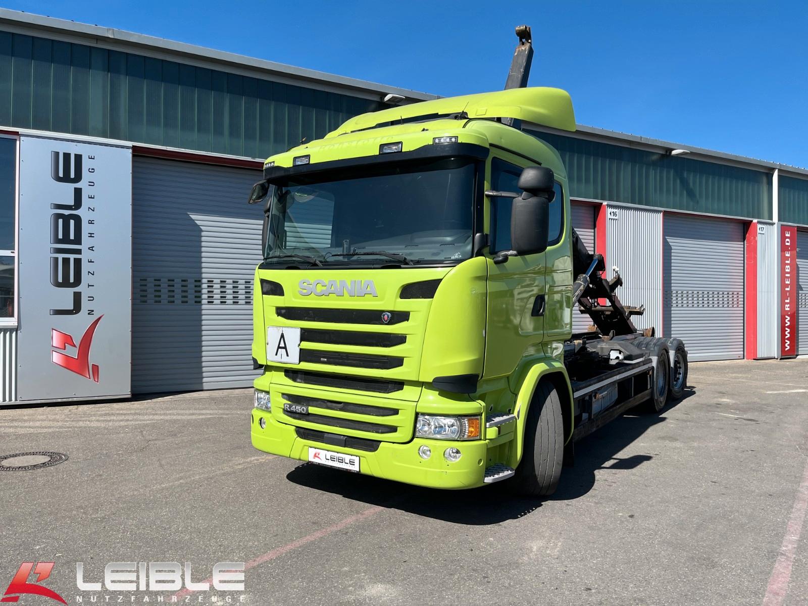 Scania R 450 6x2*4HNA*Meiller Haken*Retarder*Lift-Lenk*