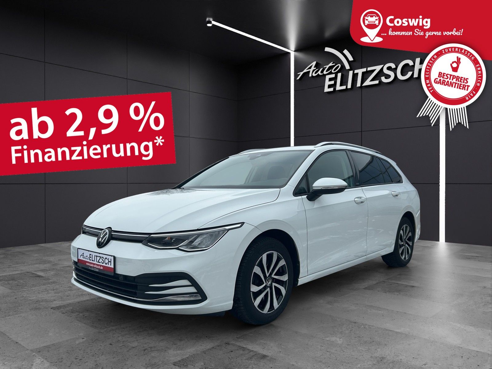 Fahrzeugabbildung Volkswagen Golf VIII Variant Active TDI DSG LED ACC SH Rear