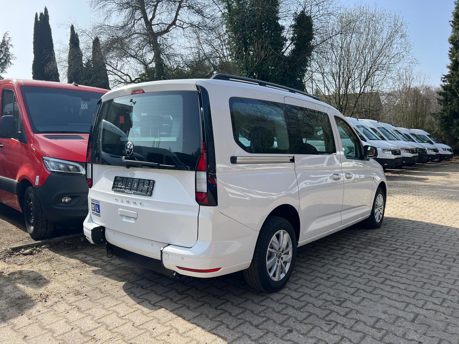 Volkswagen Caddy Maxi Family DSG Heckausschnitt AMF