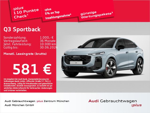 Audi Q3 Sportback TFSI S tronic S line Pano/ACC/Navi+