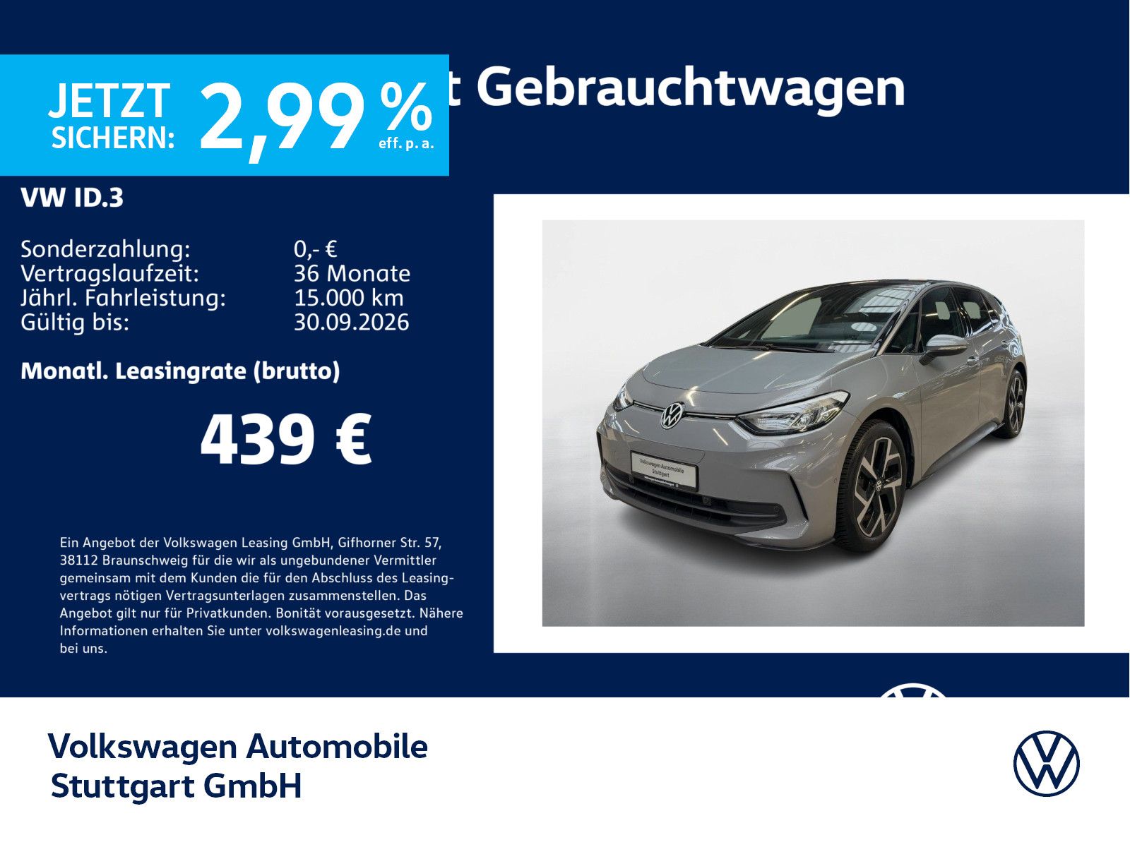 VW ID.3 Pro Move Navi Kamera