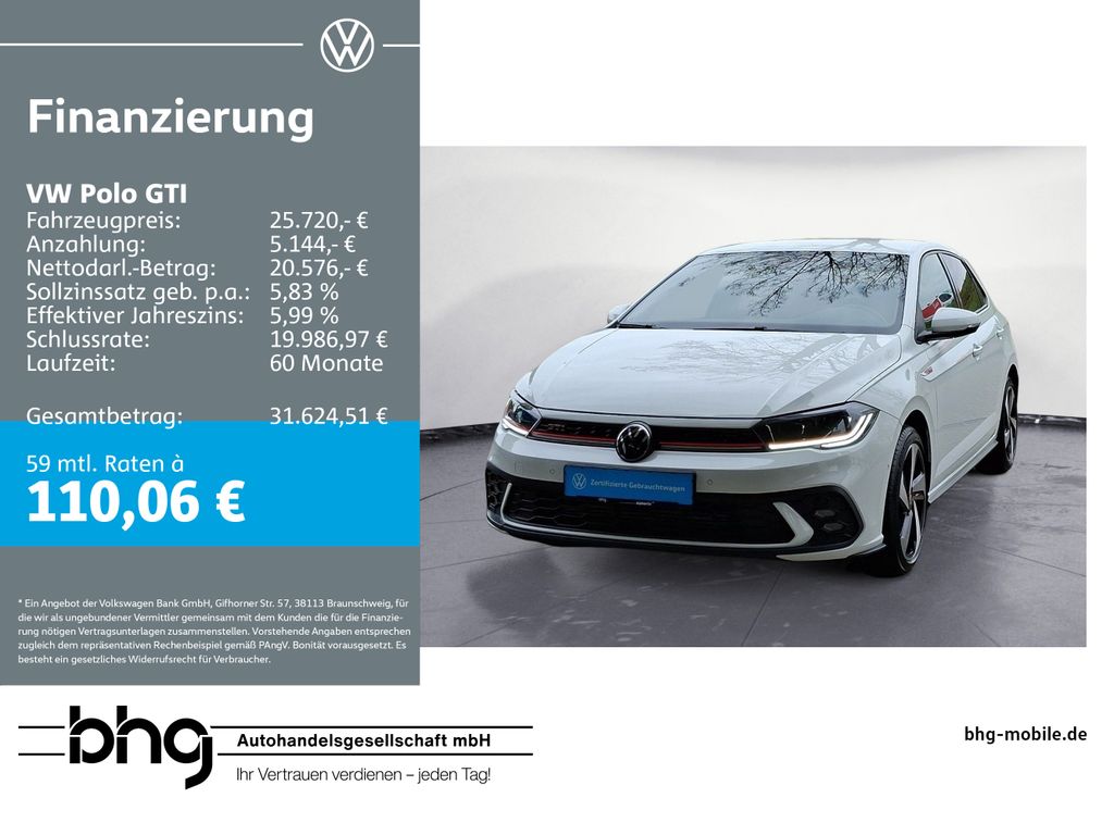 Volkswagen Polo GTI 2.0 TSI DSG #IQ-DRIVE #KAMERA #KEYLESS