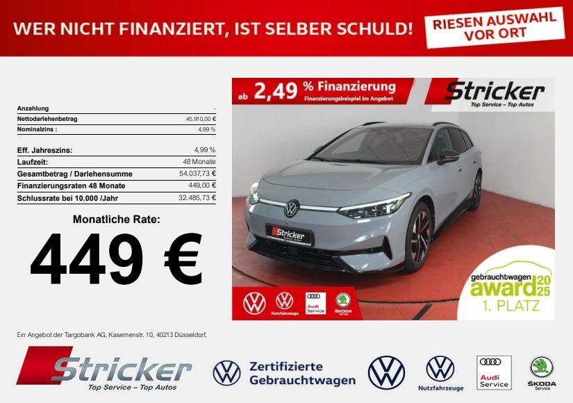 Volkswagen ID.7 Tourer Pro 210/77 449,-ohne Anzahlung Navi