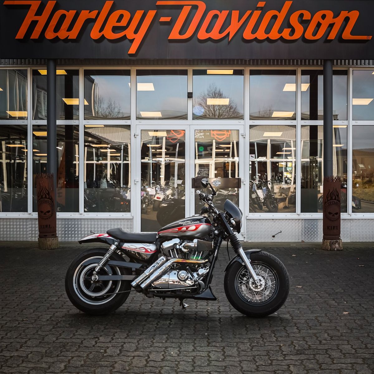 Fahrzeugabbildung Harley-Davidson XL1200L Cafe Racer Umbau -BSL 200er  Heckumbau--