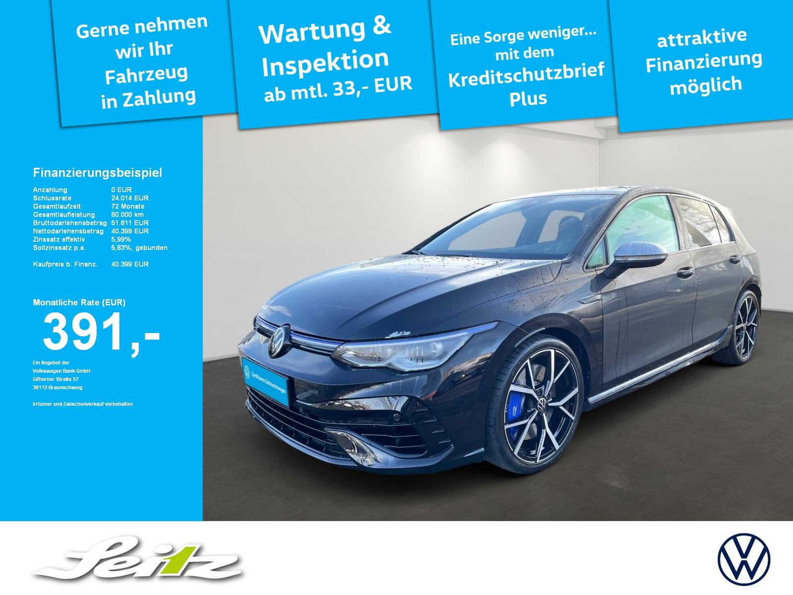 Volkswagen Golf VIII 2.0 TSI 4M R Performance *LED*KAMER*SI