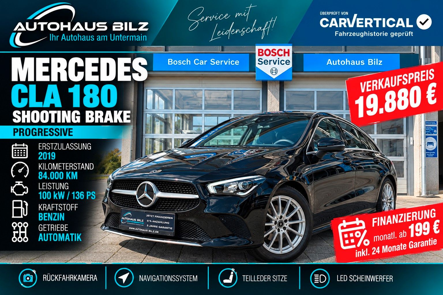 Gebrauchtwagen Mercedes-Benz CLA Shooting Brake CLA Shooting Brake 180*Navi*Kamera*Ambiente* in Collenberg