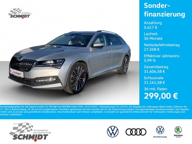 Skoda Superb Combi 2.0 TDI L&K 4x4 MATRIX Leder STHZ