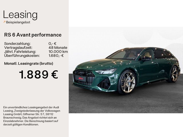 Audi RS 6 Avant performance Night*305kmh*Luft*B&O Ad.