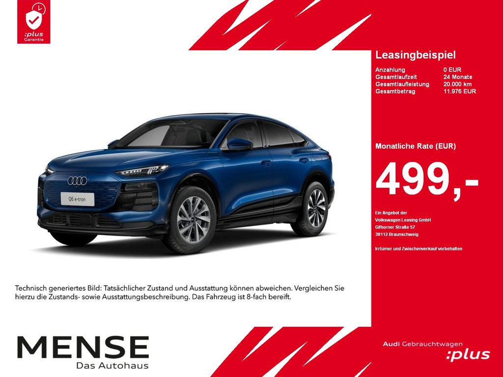 Audi Q6 Sportback e-tron 185KW AHK Pano Standhzg ACC
