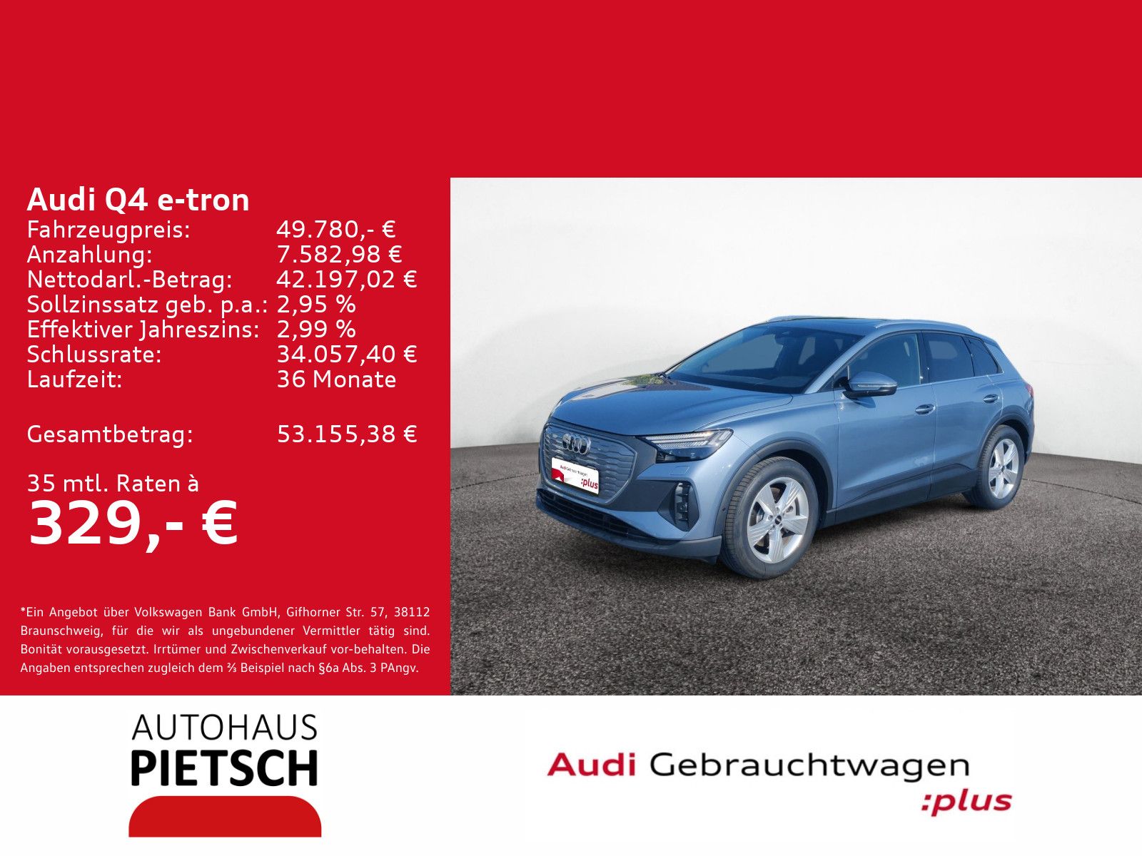 Audi Q4 e-tron 45 quattro 77 kWh Matrix Pano SONOS foto 2