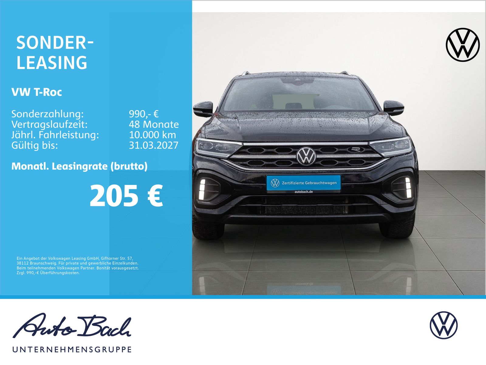 Volkswagen T-Roc R-Line 1.5TSI DSG LED ACC EPH CarPlay DAB imagem 2