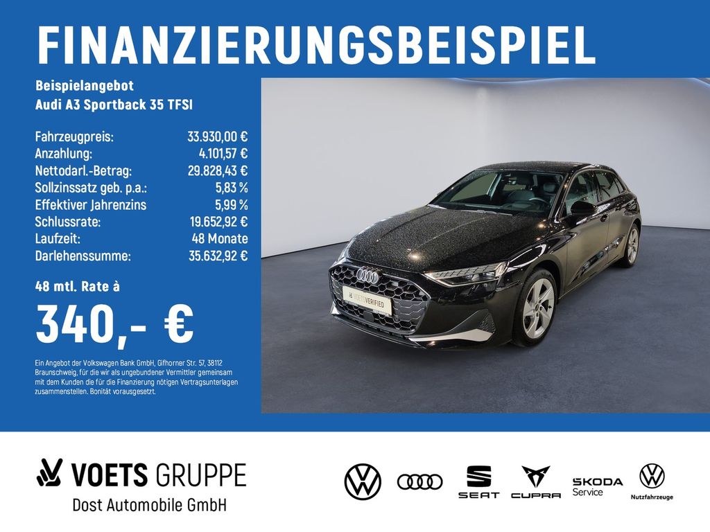 A3 Sportback 35 TFSI advanced KLIMA+LED+NAVI+PDC
