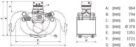 Fahrzeugabbildung Andere DMS SG9050 inkl. Rotator Sortiergreifer / NEU