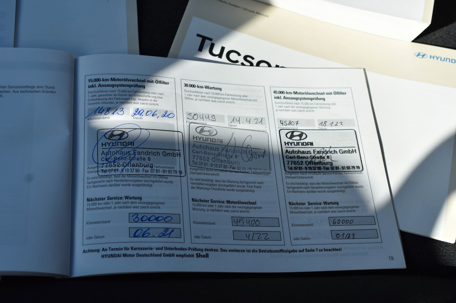 Fahrzeugabbildung Hyundai Tucson Trend 2WD Automatik Kamera AHK