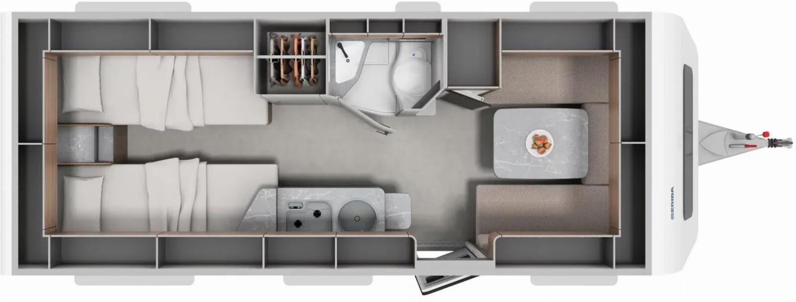 HYMER / ERIBA / HYMERCAR Eriba Novaline 495 GFK/Fahrradtrg/BATTER/AMBIENT