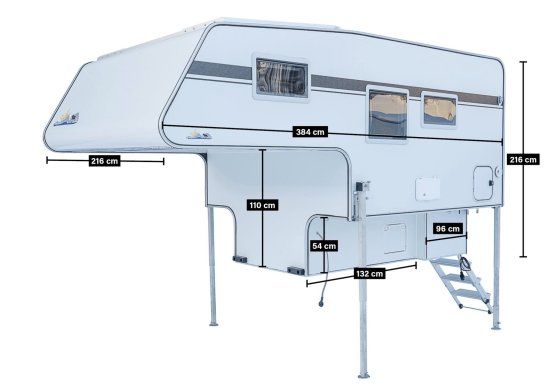 Northern Lights Campers NLC 4 Solar Markiese Bad Arktik Autark