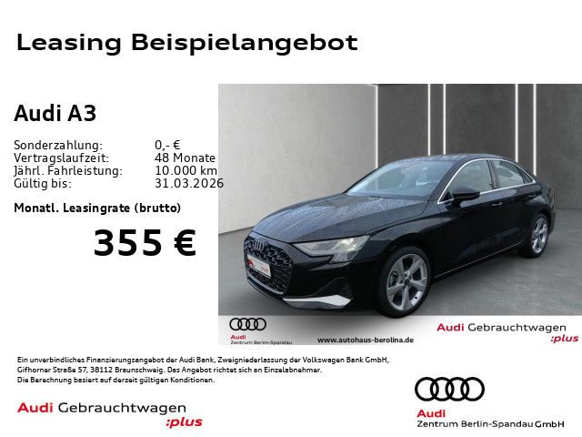 Audi A3 Lim. 35 TDI Adv. S tronic *ACC*R-CAM*Virt.C+*