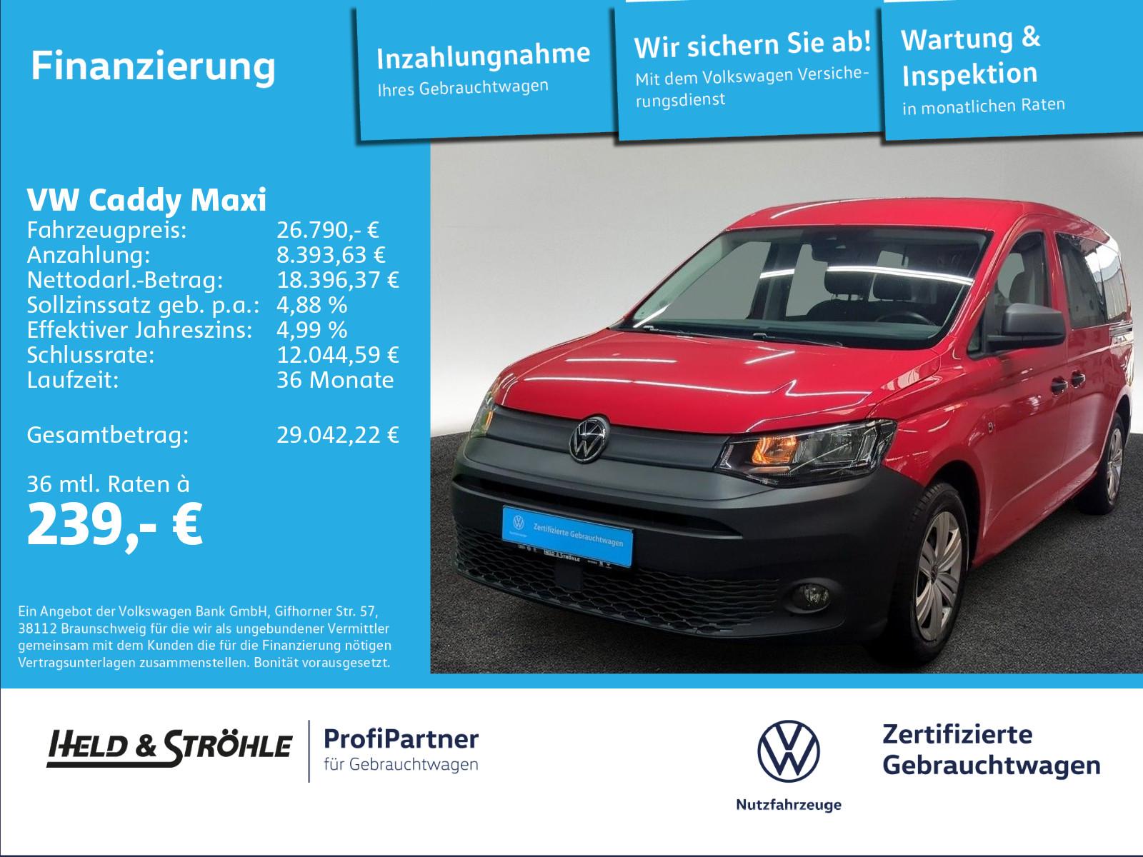 Volkswagen Caddy Maxi 2.0 TDI 7SITZE ACC NAVI R-KAM PDC SHZ