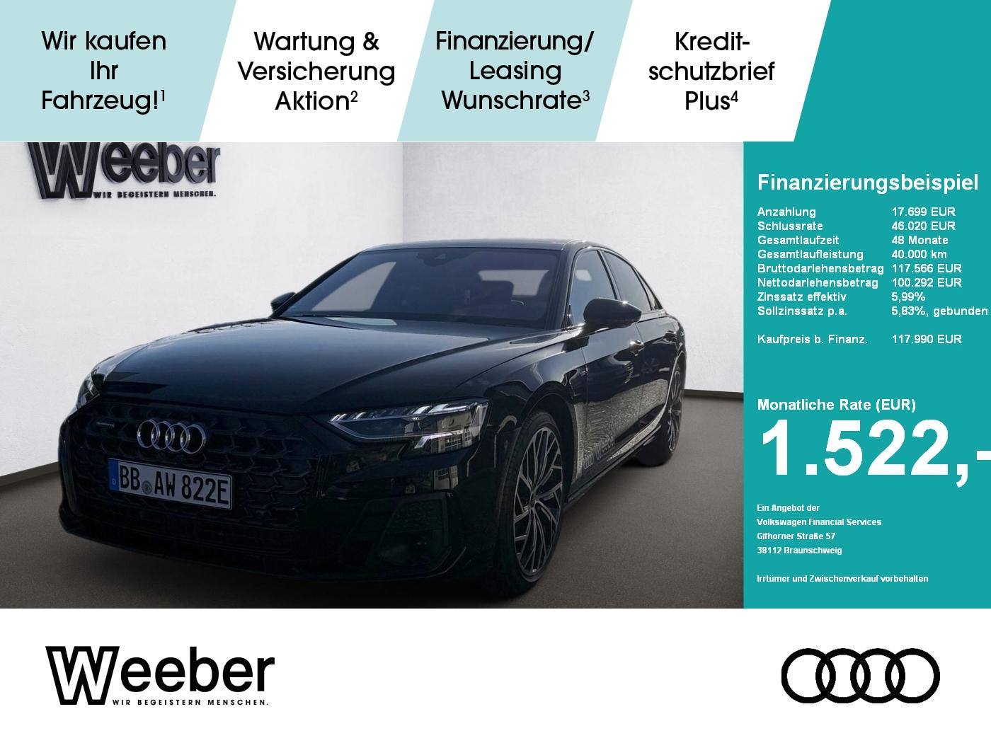 Audi A8 60 TFSI e Quattro Tiptronic HeadUp Panodach