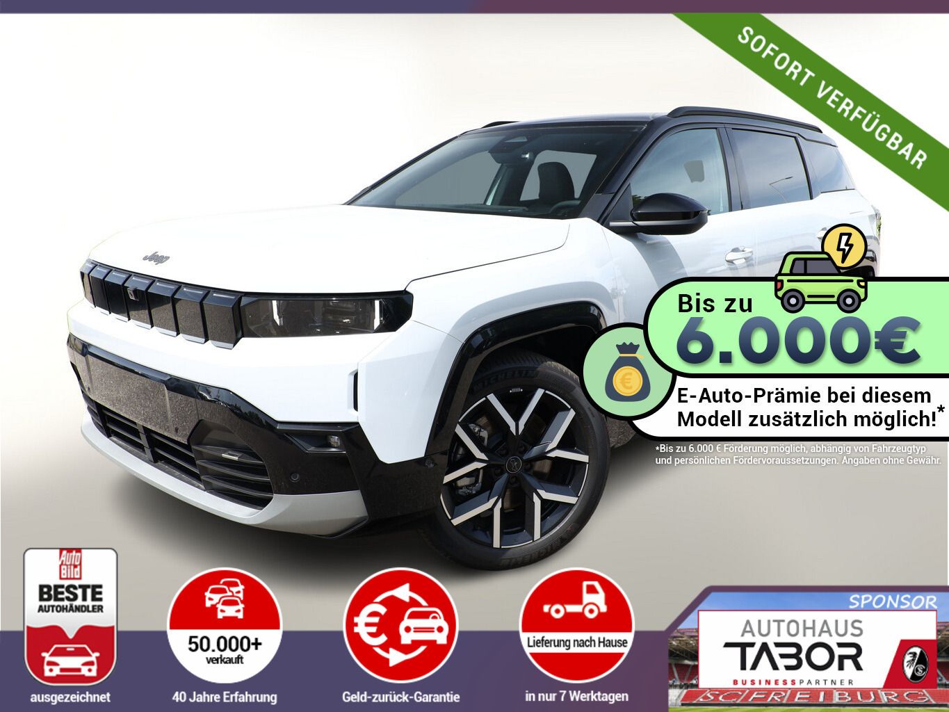 Jeep Compass 74kWh First Edition Nav HUD UVP-23%*