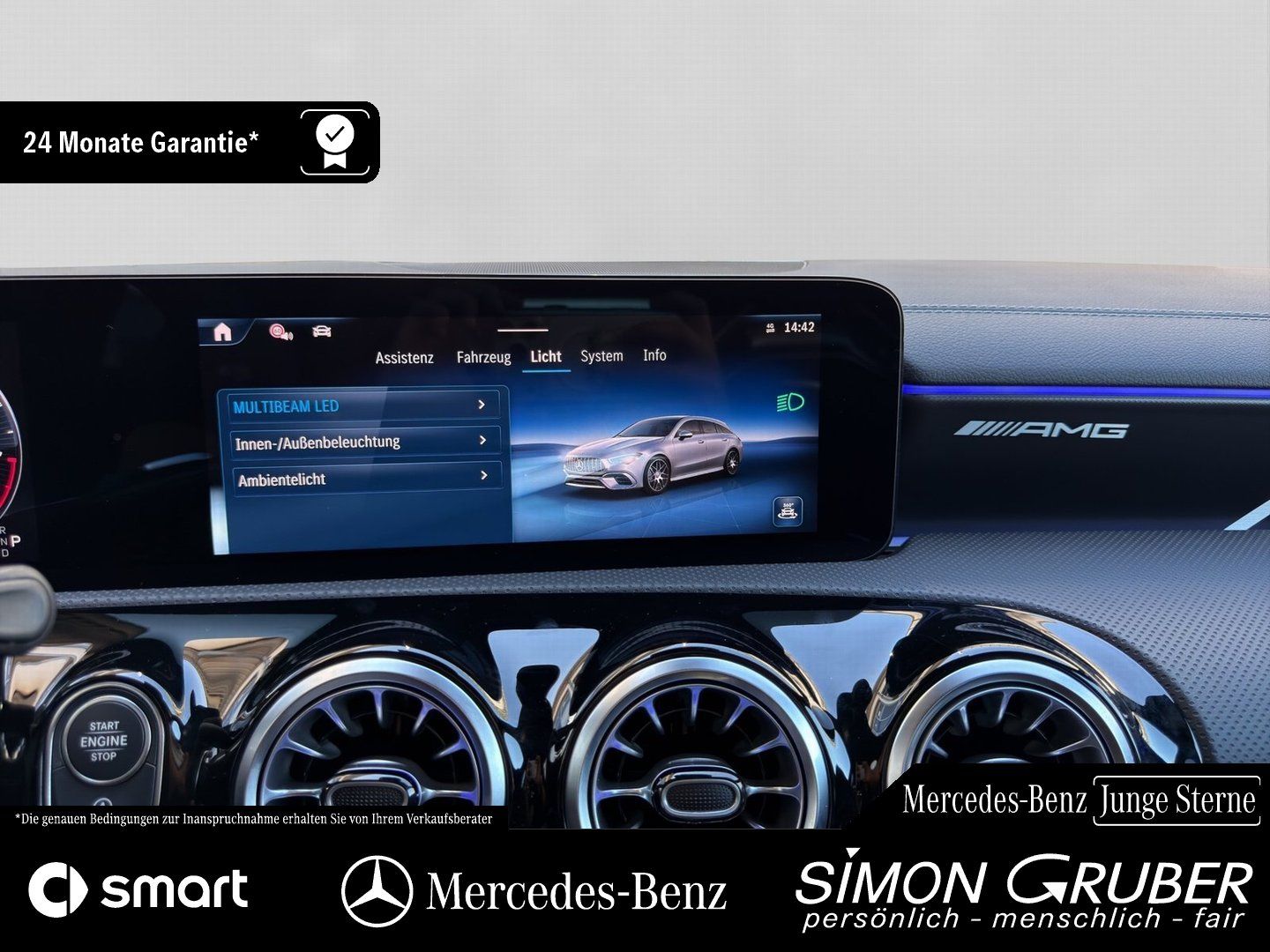 Fahrzeugabbildung Mercedes-Benz CLA 45 S 4M+ SB AMG Perfo Leder Aero Driver HUD