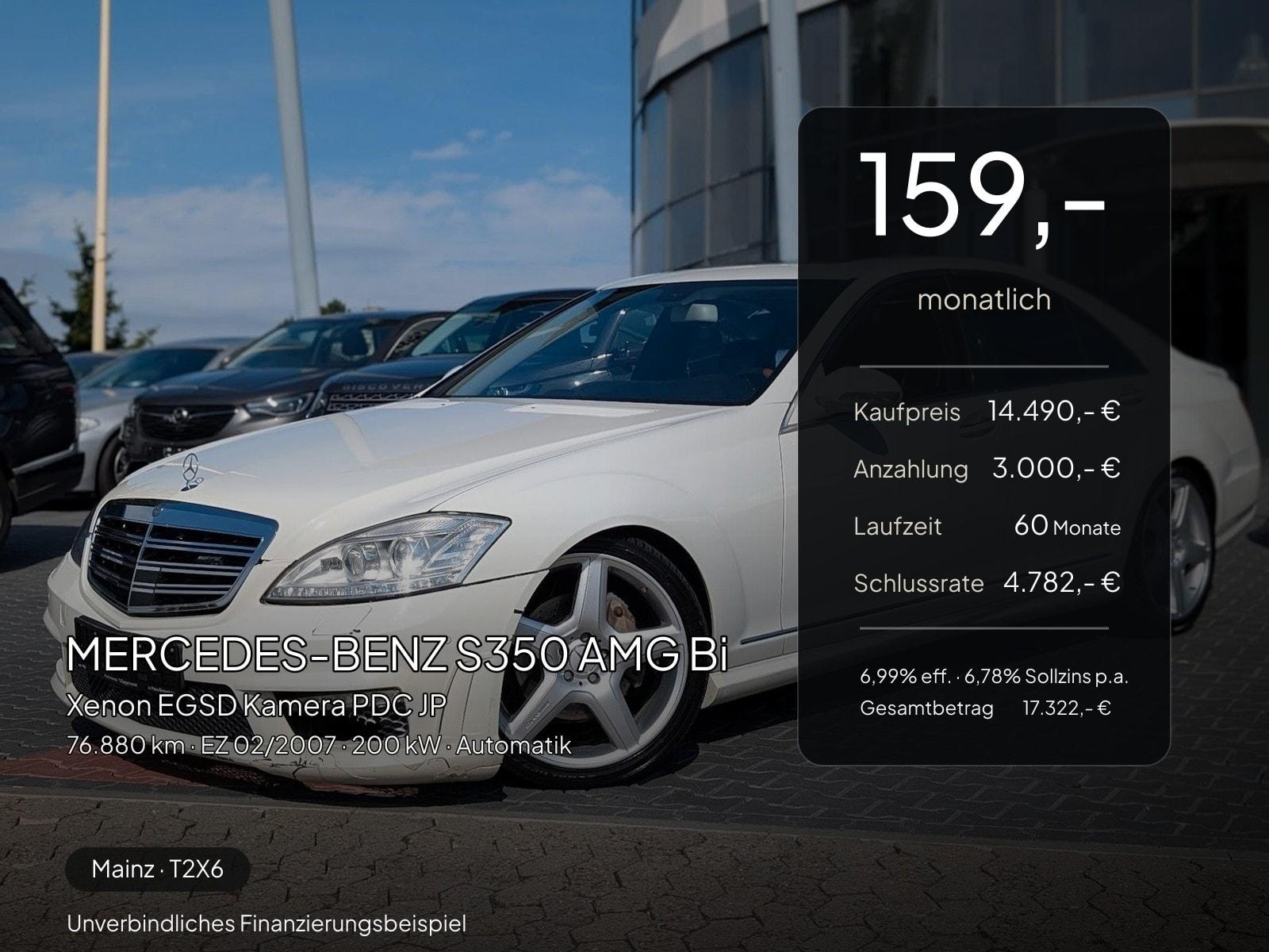 Mercedes-Benz S350 AMG Bi-Xenon EGSD Kamera PDC JP