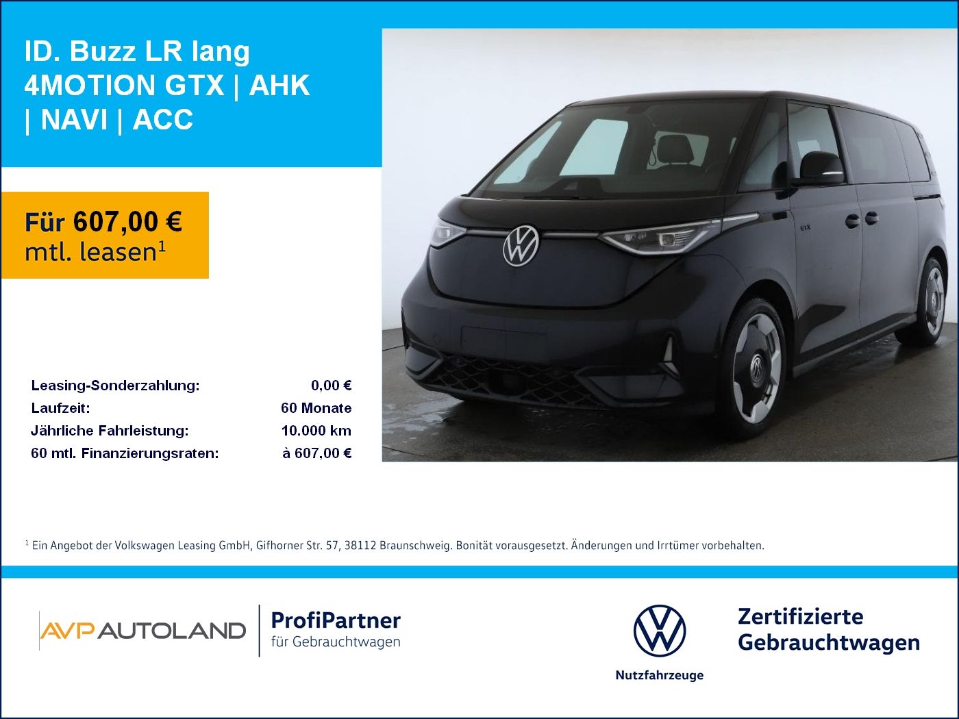 Volkswagen ID. Buzz LR lang 4MOTION GTX | AHK | NAVI | ACC