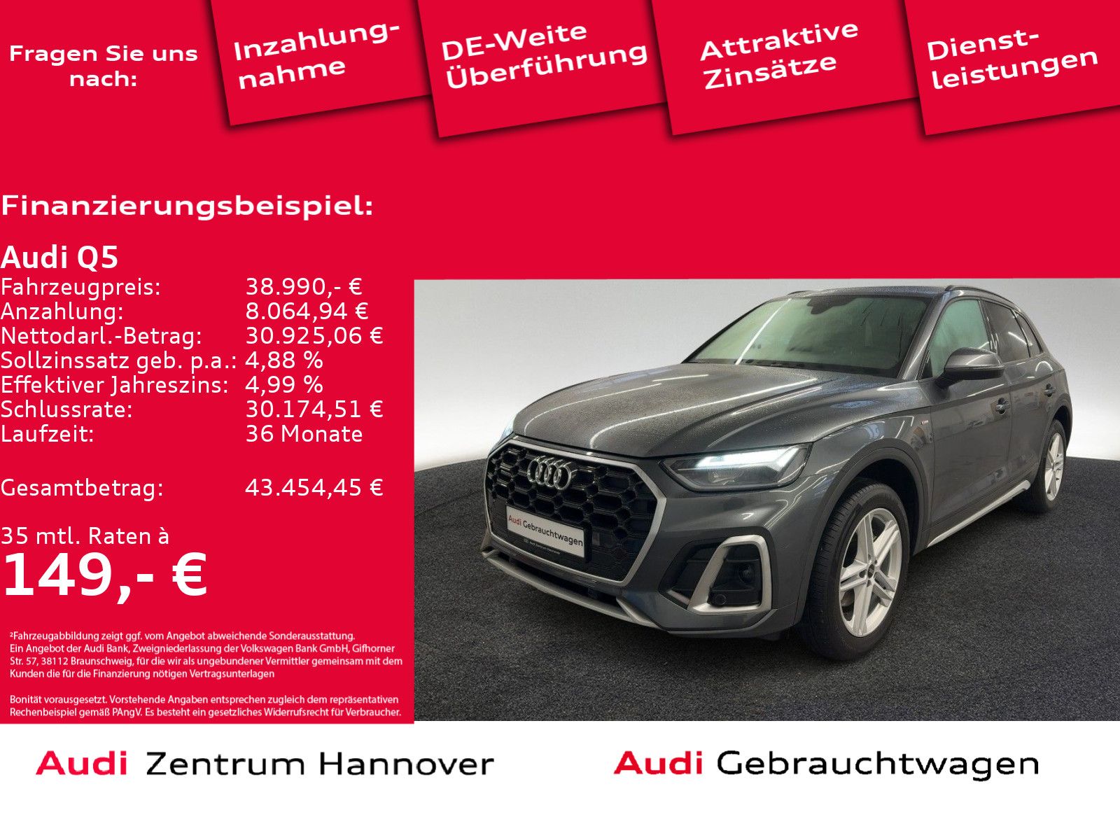 Audi Q5 S line 40 TDI quattro Kamera AHK Navi virtual