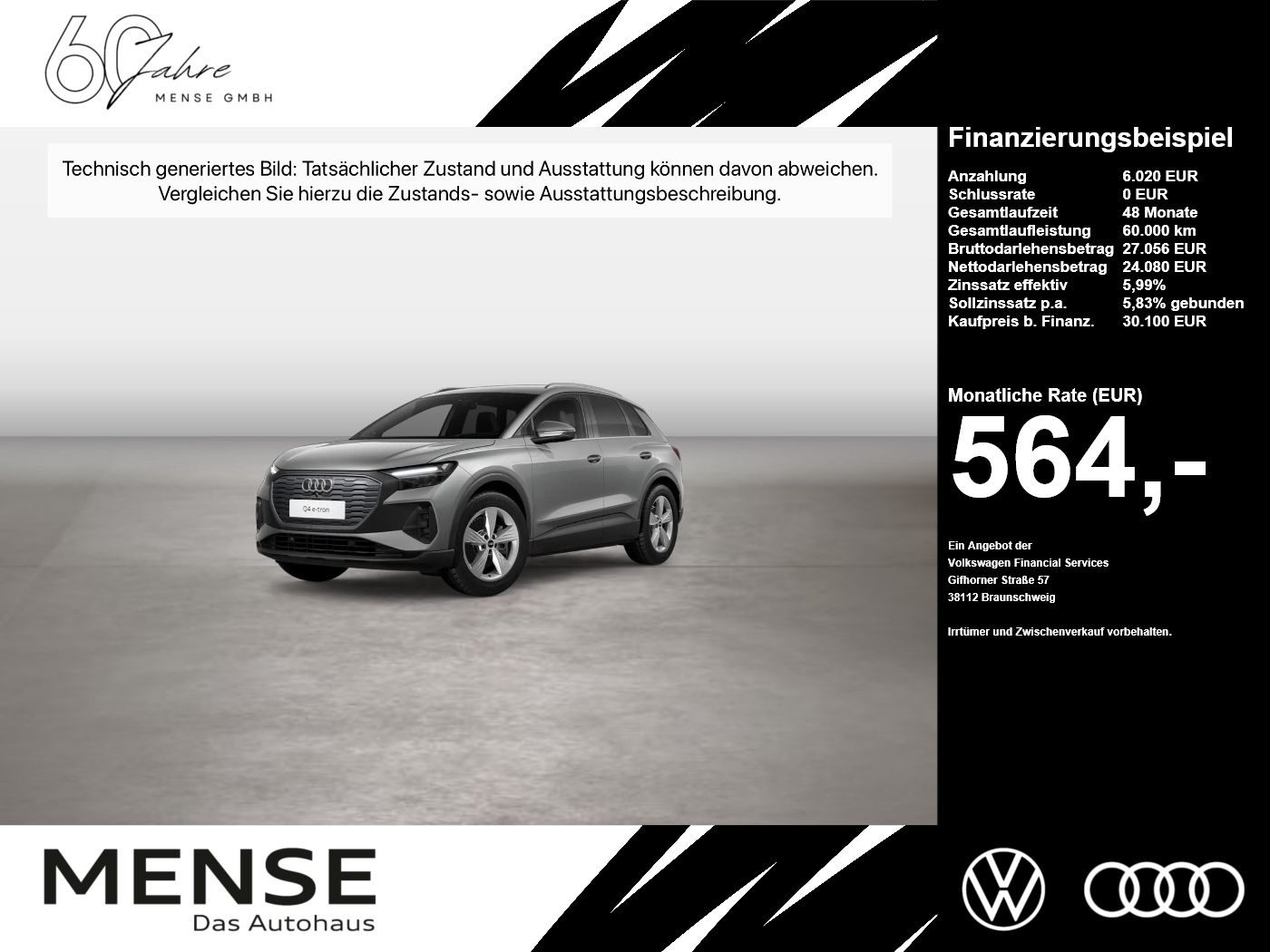 Audi Q4 e-tron 40 S line CarPlay Sonos HUD Standhzg