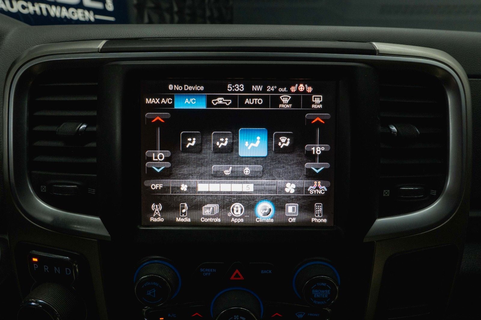 Fahrzeugabbildung Dodge RAM 5.7 V8 HEMI 4x4 PUNISHER OFFROAD RAPTOR LACK