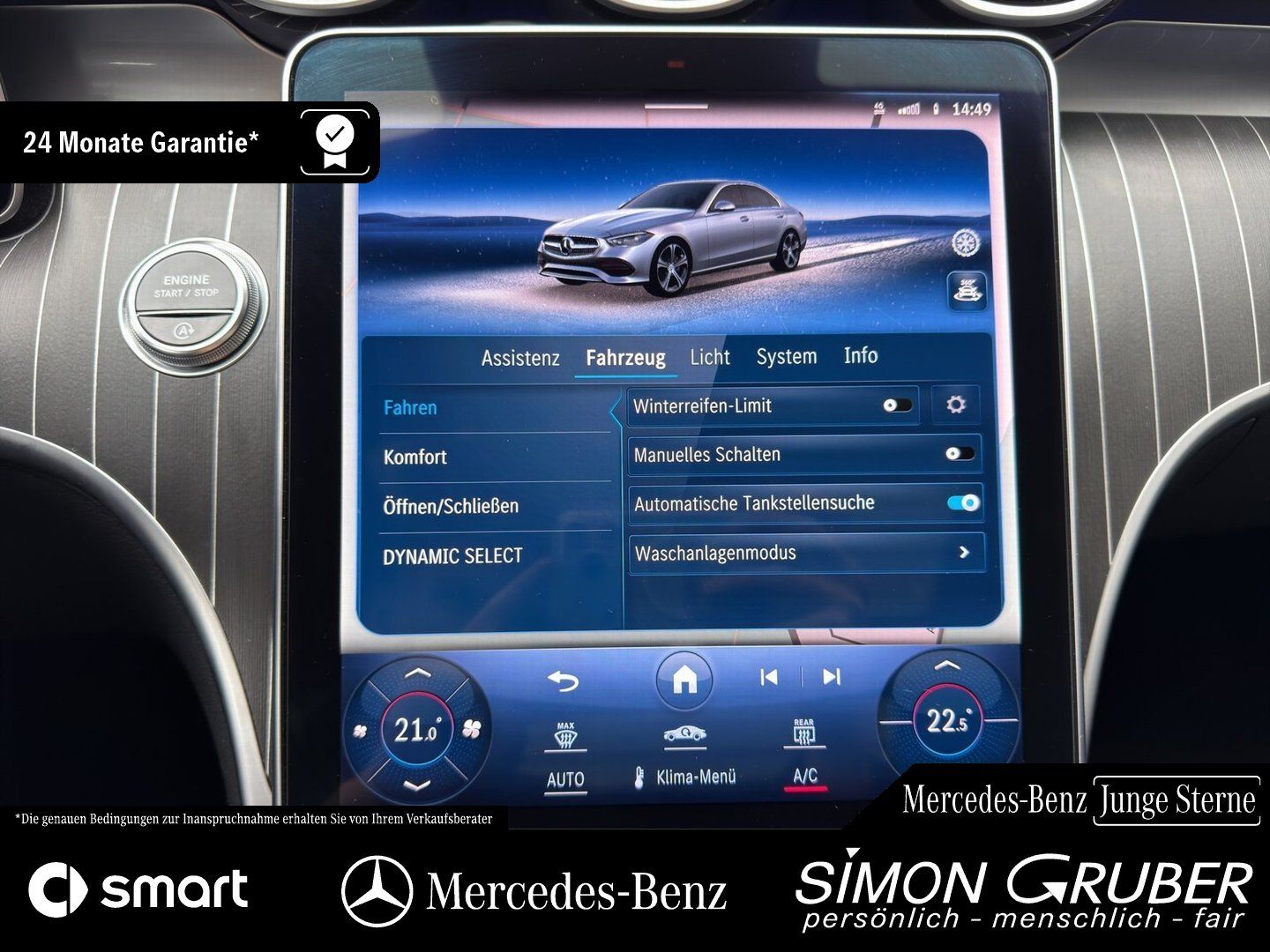 Fahrzeugabbildung Mercedes-Benz C 200 AMG Night Pano Leder Massage Sitzklima