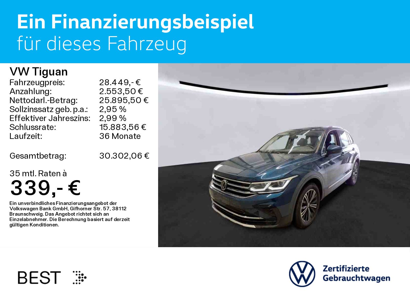 Volkswagen Tiguan 1.5 TSI DSG ELEGANCE MATRIX AHK KAMERA SH foto 2