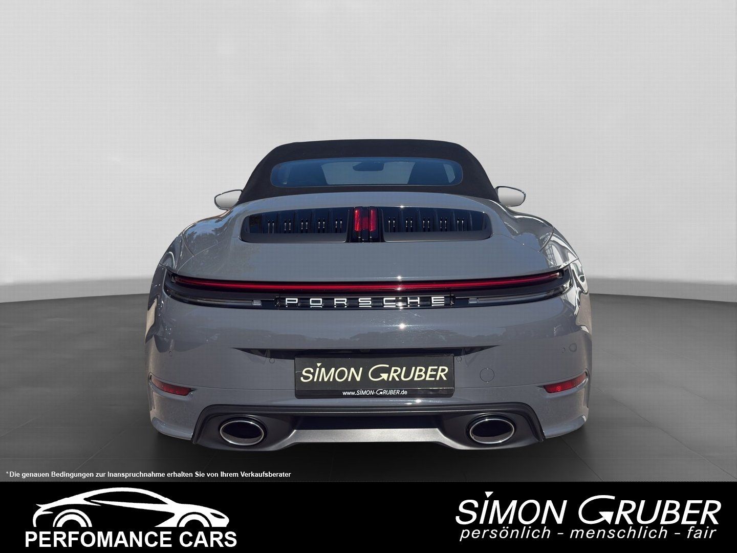 Fahrzeugabbildung Porsche 992.2 Carrera Cabrio facelift Bose Matrix SpoAbg