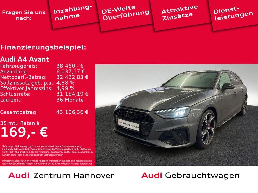 A4 Avant S line 40 TFSI Matrix Pano Kamera virtu