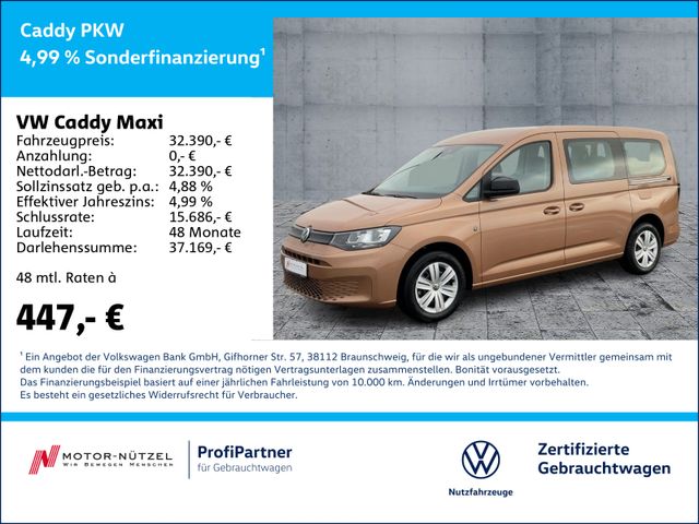 Volkswagen Caddy Maxi 2.0 TDI DSG SHZ+PDC+GRA+MFL+DAB+7-SI