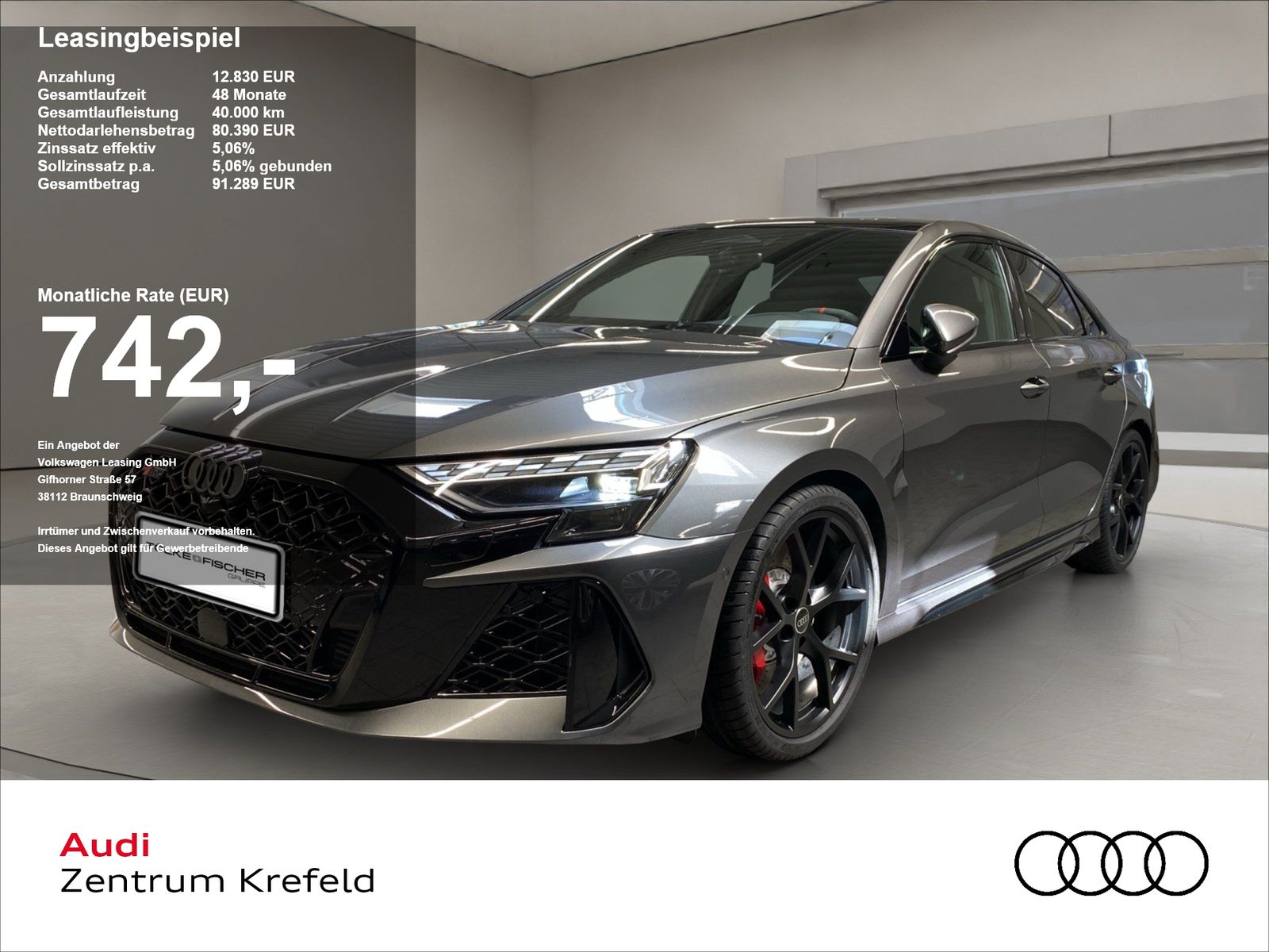 Audi RS 3 Limousine 2.5 quattro W TFSI ACC AUT Kam.