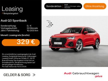 Audi Leasingangebot: Audi Q3 Sportback 35 TDI S line ACC*360°*AHK*CarPlay*