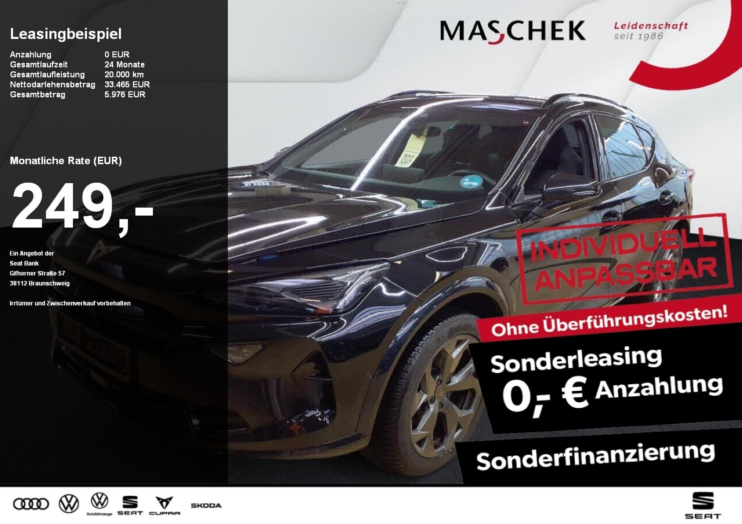 Cupra Formentor 1.5 eTSI DSG 360° Memory ACC MFL Ambie