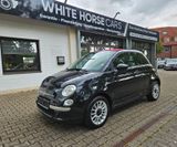 Fiat 500 LOUNGE CABRIO LEDER KLIMA MFL GUTACHTEN TOP - Fiat 500: Schwarz, Cabrio