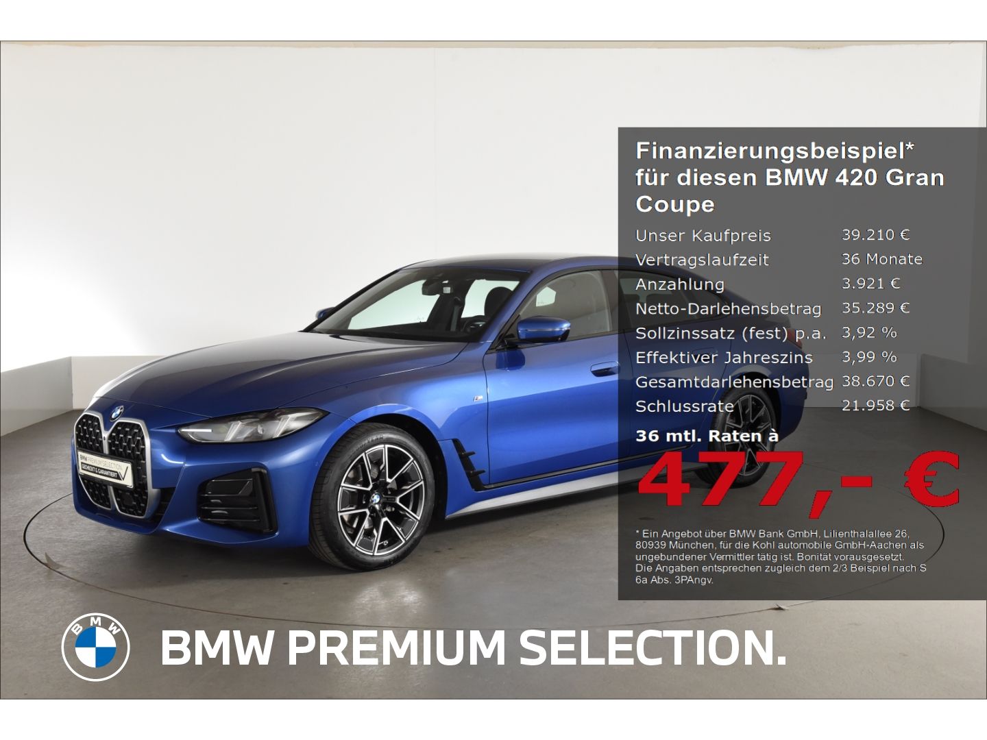 BMW 420 Gran Coupe i M Sport Anhängerkupplung Ambien foto 1