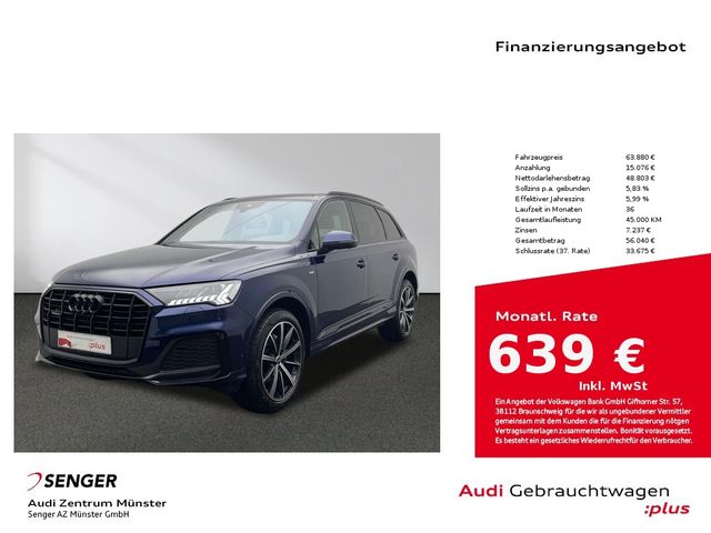 Audi Q7 45 TDI quattro S line MMI Matrix B&O Kamera