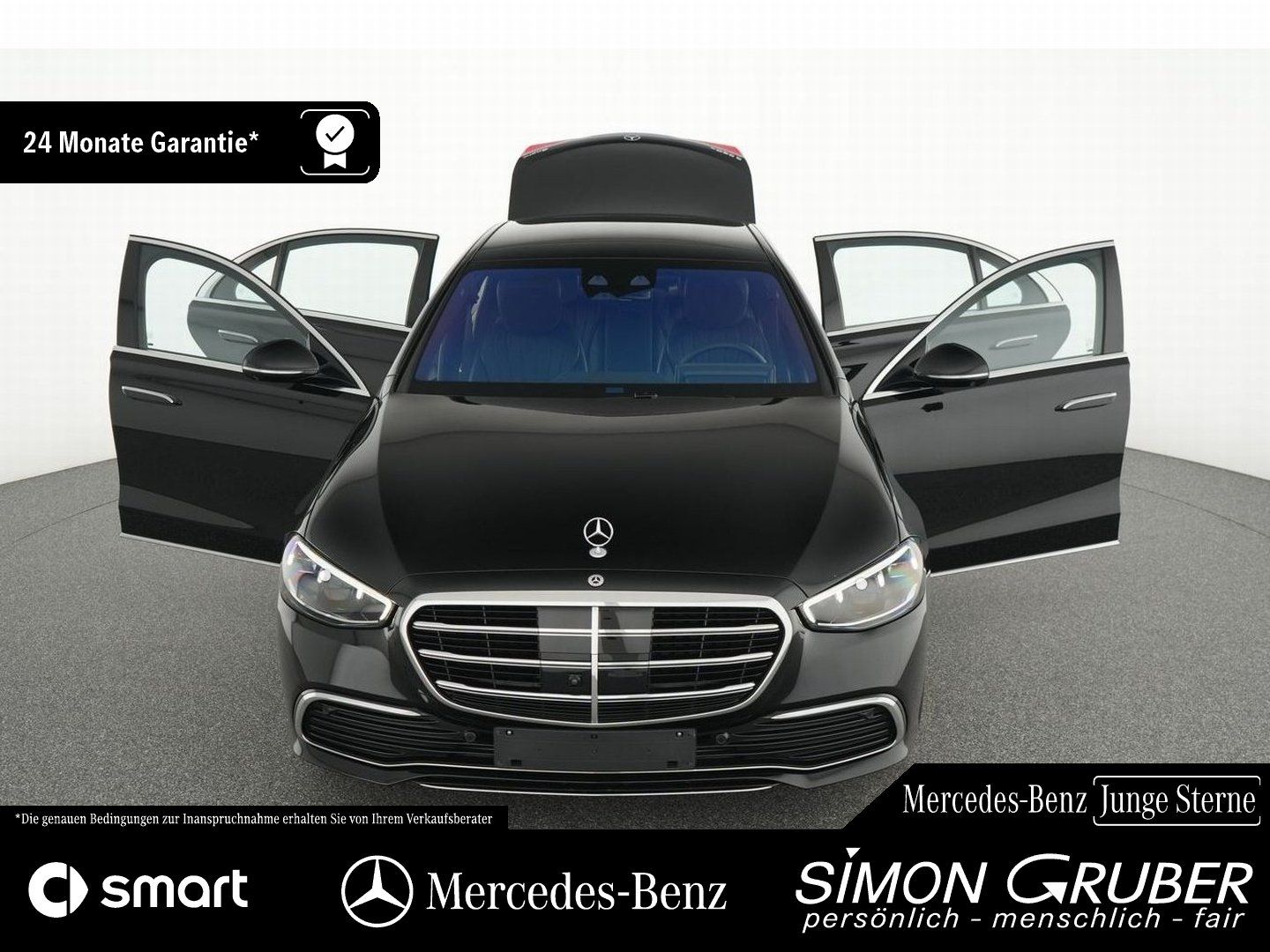 Fahrzeugabbildung Mercedes-Benz S 580 e 4M lang Pano Burm Ambi Airmatic Guard360