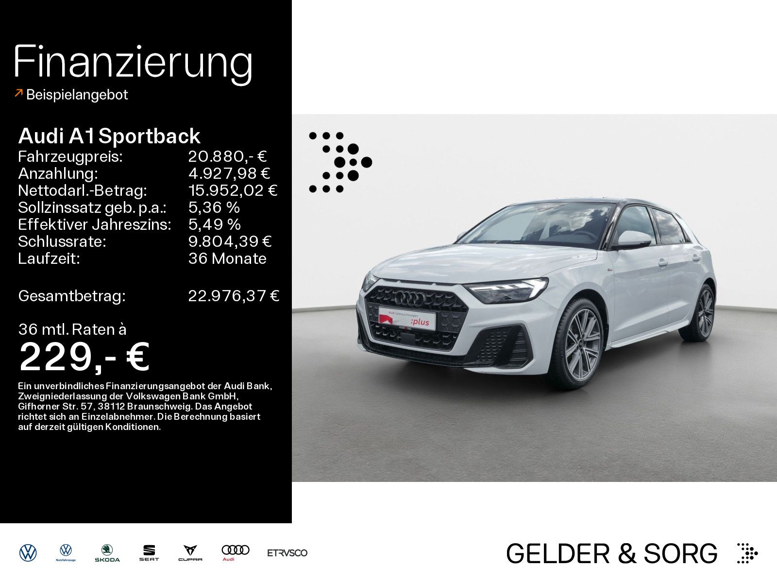 AUDI A1 Sportback 25 TFSI S line LED*Sound*Virtual*