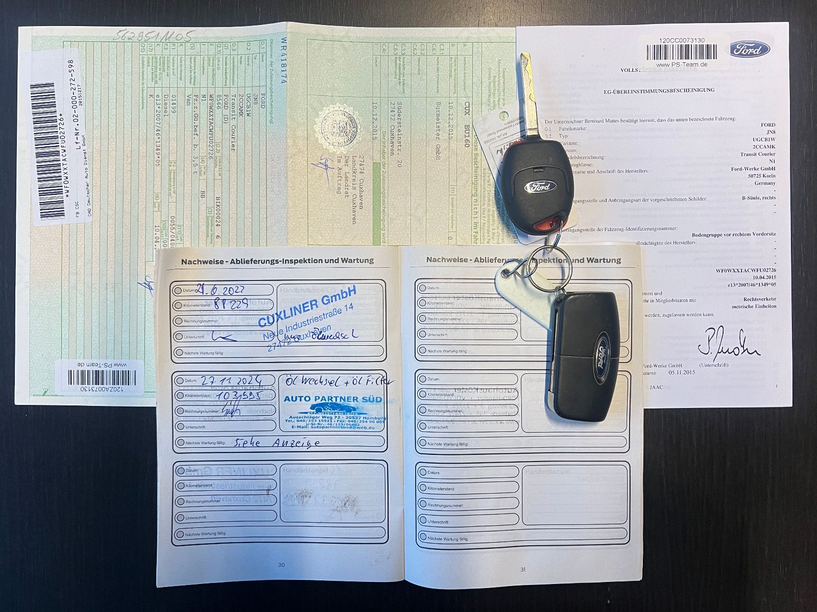 Fahrzeugabbildung Ford Tourneo Courier 1.5 TDCI TREND SERVICE & TÜV NEU