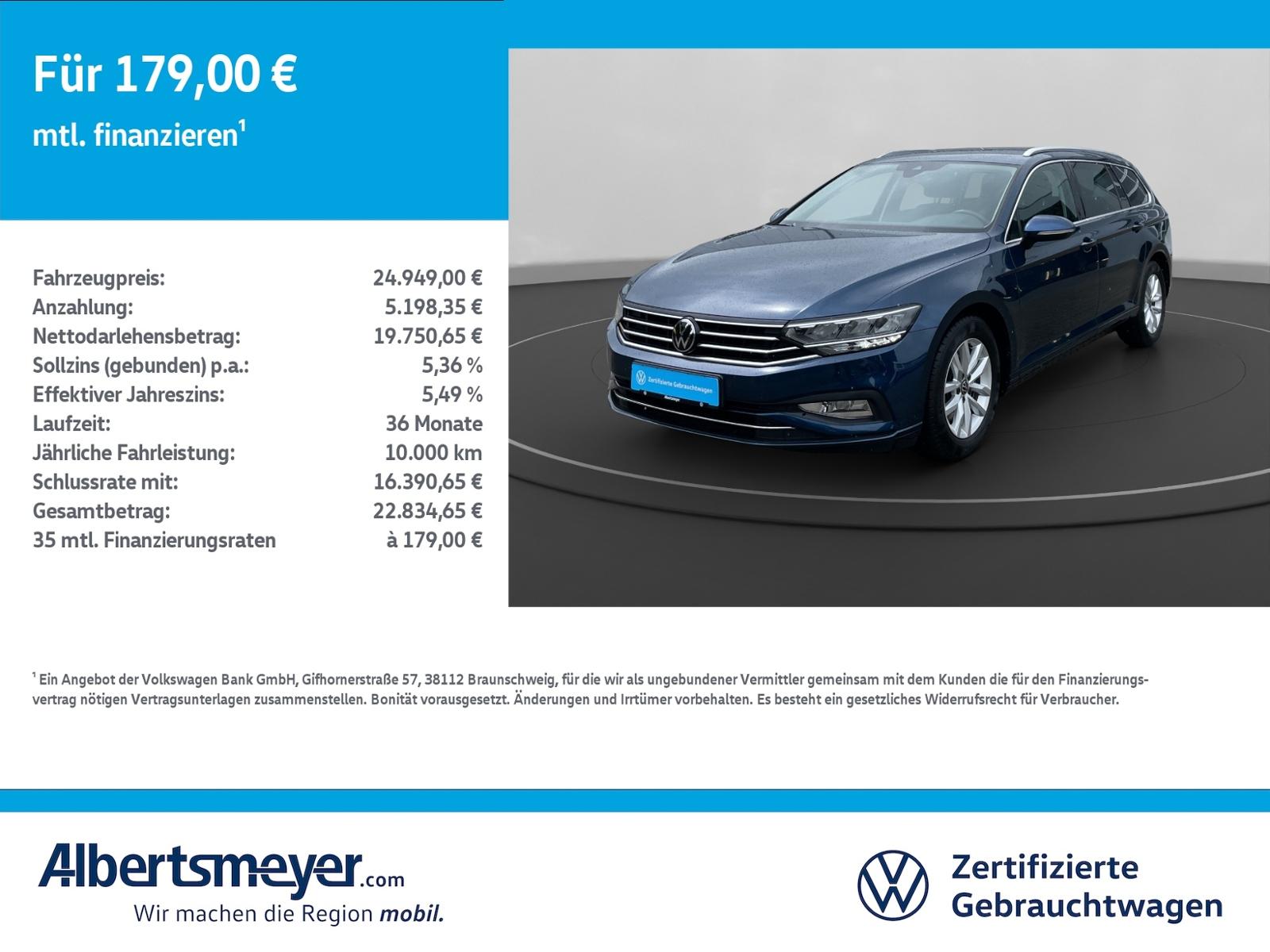 Volkswagen Passat Variant 2.0 TDI Business +NAVI+LED+KLIMA