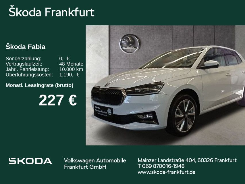 Skoda Fabia Drive 1,0 TSI DSG 5x Lieferung Nov.