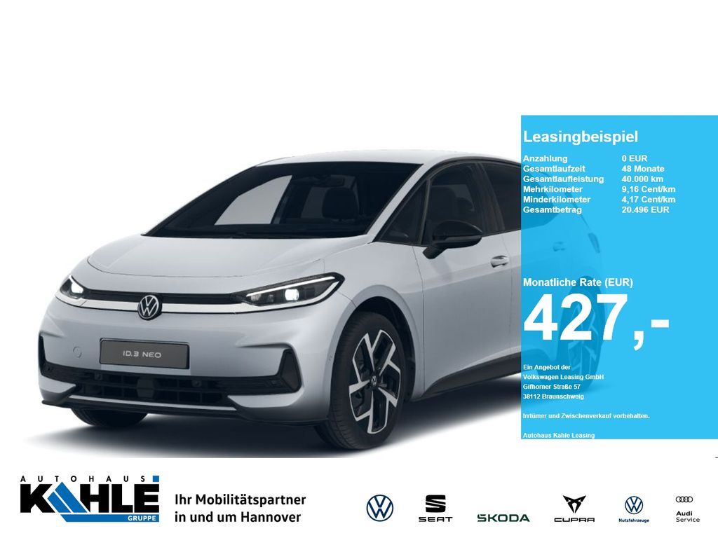 ID.3 Neo Life CarPlay CCS ACC AHK LED RFK Sitzh