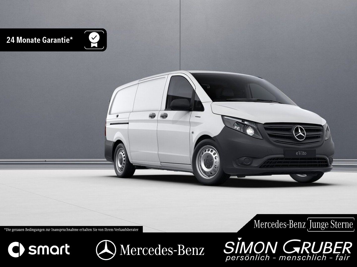 Fahrzeugabbildung Mercedes-Benz eVito 112 Kasten Lang Navi DAB Kamera 3 Sitzer